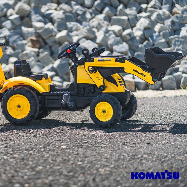 Escavadora Komatsu Small + Reboque + Pás Autobrinca Online