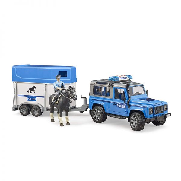 Jipe Land Rover Defender Polícia c/ Atrelado Autobrinca Online