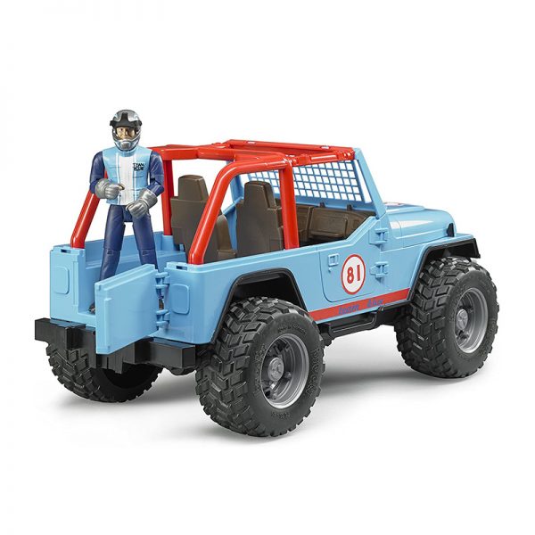 Jeep Todo Terreno Azul c/ Figura Autobrinca Online