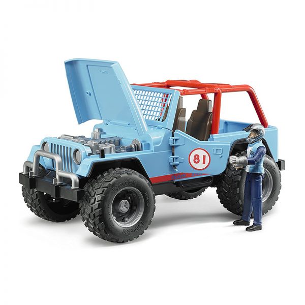Jeep Todo Terreno Azul c/ Figura Autobrinca Online
