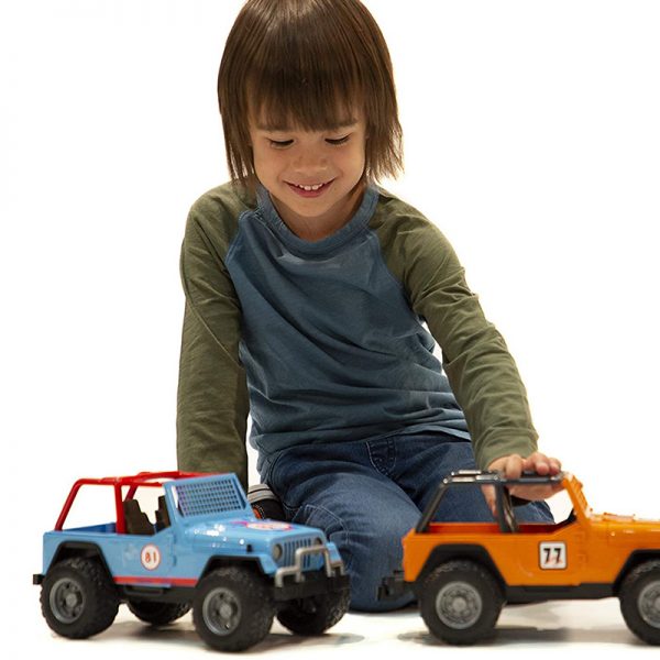 Jeep Todo Terreno Azul c/ Figura Autobrinca Online