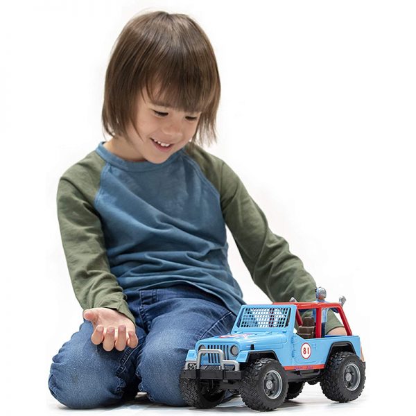 Jeep Todo Terreno Azul c/ Figura Autobrinca Online