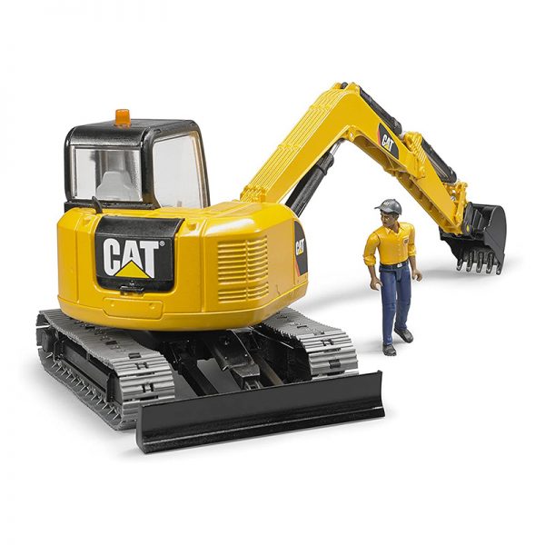 Mini Escavadora CAT c/ Figura Autobrinca Online