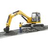 Mini Escavadora CAT c/ Figura Autobrinca Online