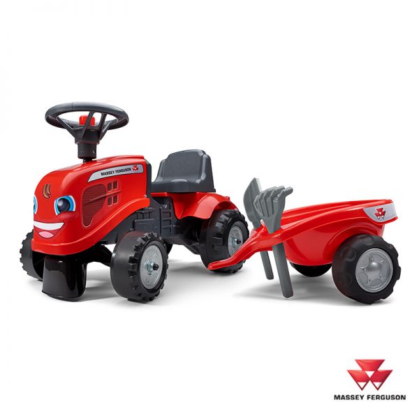 Trator Baby Massey Ferguson + Reboque Autobrinca Online