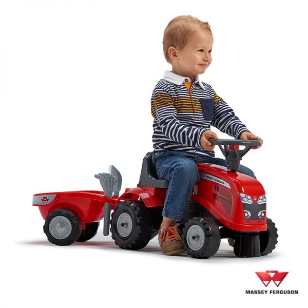 Trator Baby Massey Ferguson + Reboque Autobrinca Online