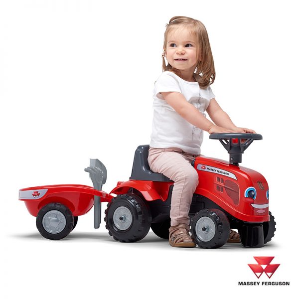 Trator Baby Massey Ferguson + Reboque Autobrinca Online