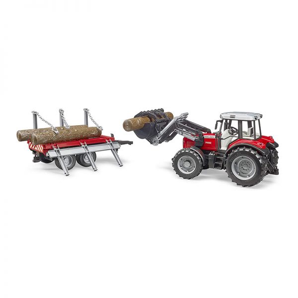 Trator Massey Ferguson 7480 + Pá + Reboque Florestal Autobrinca Online