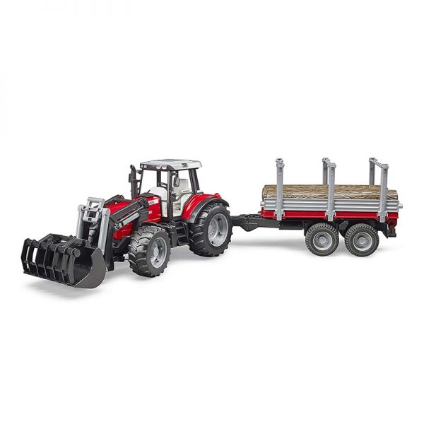 Trator Massey Ferguson 7480 + Pá + Reboque Florestal Autobrinca Online