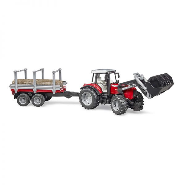 Trator Massey Ferguson 7480 + Pá + Reboque Florestal Autobrinca Online