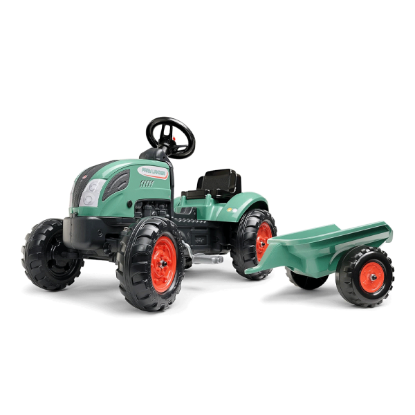 Trator Vintage Green Farm Lander c/ Reboque Autobrinca Online