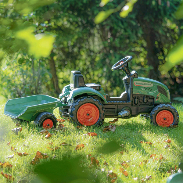 Trator Vintage Green Farm Lander c/ Reboque Autobrinca Online
