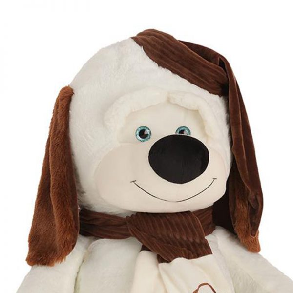 Cão Peluche c/ Lencinho Castanho 110cm