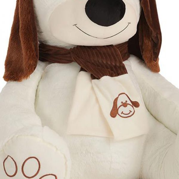 Cão Peluche c/ Lencinho Castanho 110cm