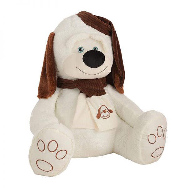 Cão Peluche c/ Lencinho Castanho 110cm