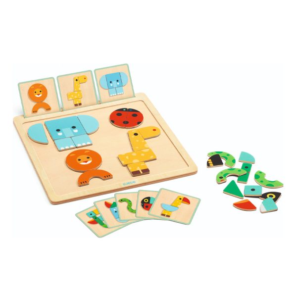 Djeco Geobasic Puzzle Magnético Animais Autobrinca Online