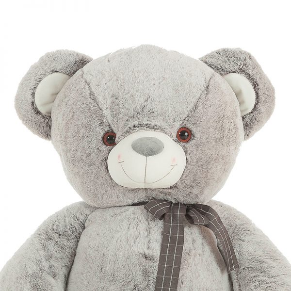 Urso Peluche Suave Cinza 145cm Autobrinca Online