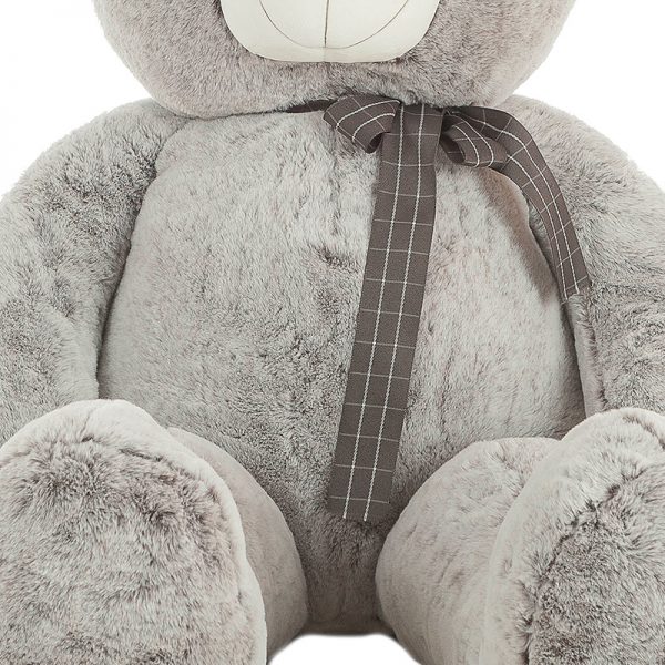 Urso Peluche Suave Cinza 145cm Autobrinca Online