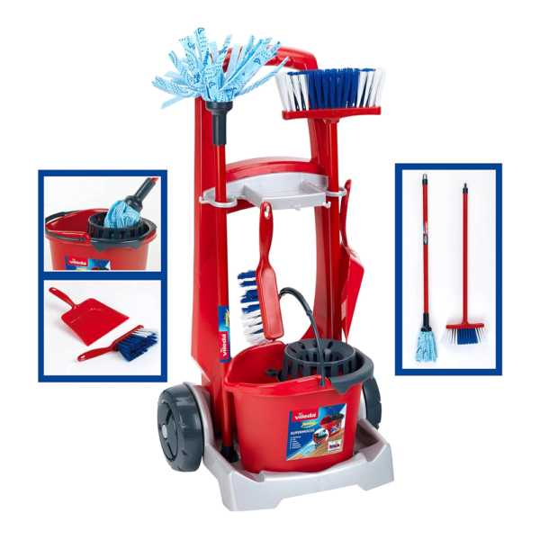 Carrinho de Limpeza Vileda c/ Aspirador Autobrinca Online