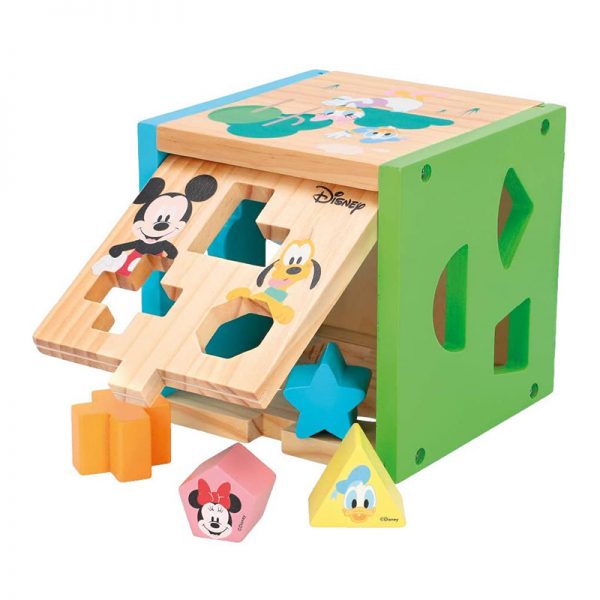 Cubo Mickey c/ Formas de Madeira 15cm Autobrinca Online