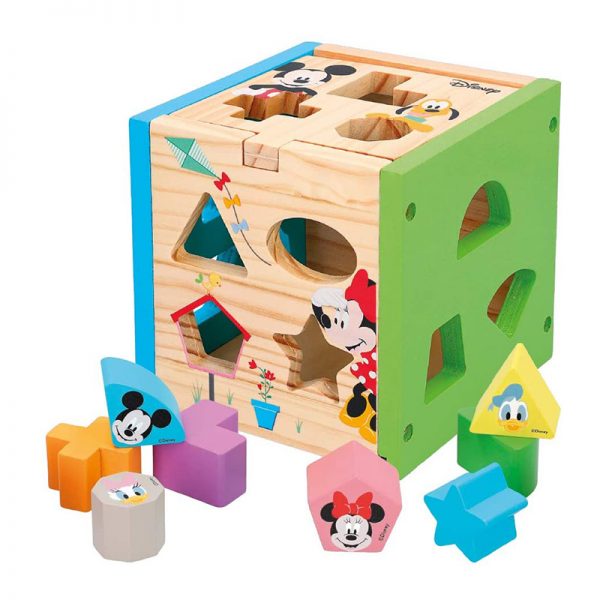 Cubo Mickey c/ Formas de Madeira 15cm Autobrinca Online