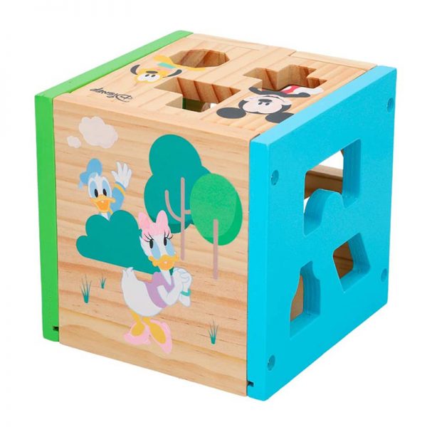 Cubo Mickey c/ Formas de Madeira 15cm Autobrinca Online