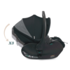 Duo Chicco Bellagio Fir Tree c/ First Seat Recline Black Satin c/ Base Isofix Full 360 Autobrinca Online
