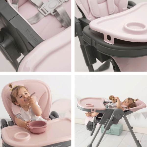 Cadeira de Papa Multifunções Olmitos Rosa Autobrinca Online