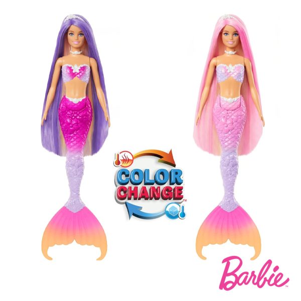 Barbie Sereia Muda de Cor Autobrinca Online