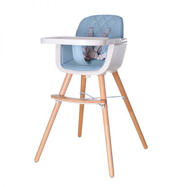 Cadeira de Papa Madeira Plastimyr Woody Azul Autobrinca Online