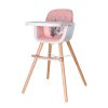Cadeira de Papa Madeira Plastimyr Woody Rosa Autobrinca Online