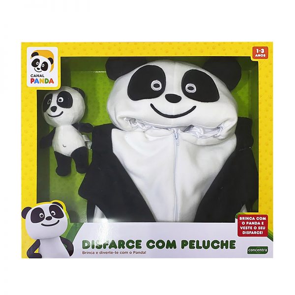 Panda Fato Carnaval (1-3 anos) c/ Peluche