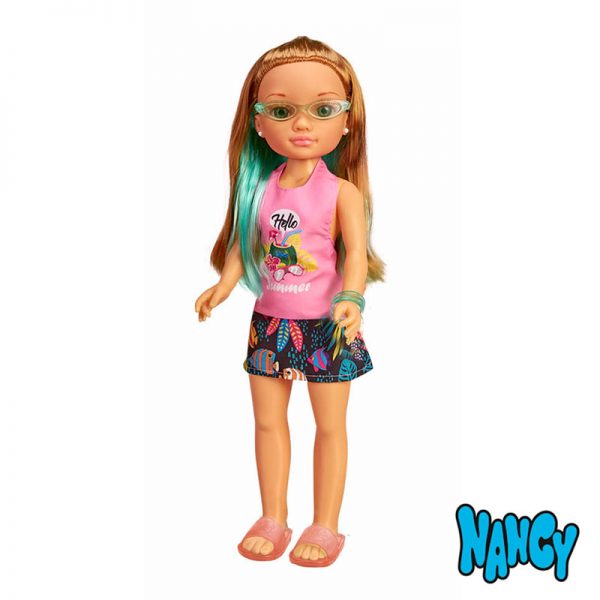 Nancy Dia de Óculos Tropicais Cabelo Castanho Autobrinca Online