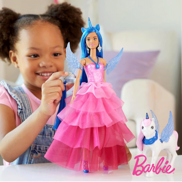 Barbie Fantasia Unicórnio Safira Autobrinca Online