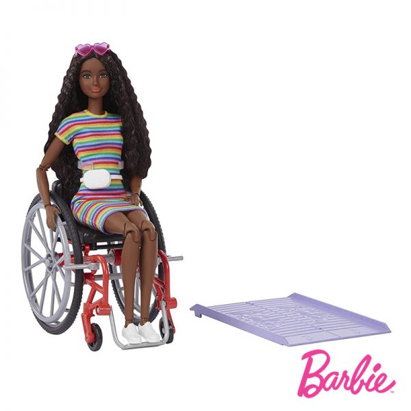Barbie Fashionistas Morena em Cadeira de Rodas