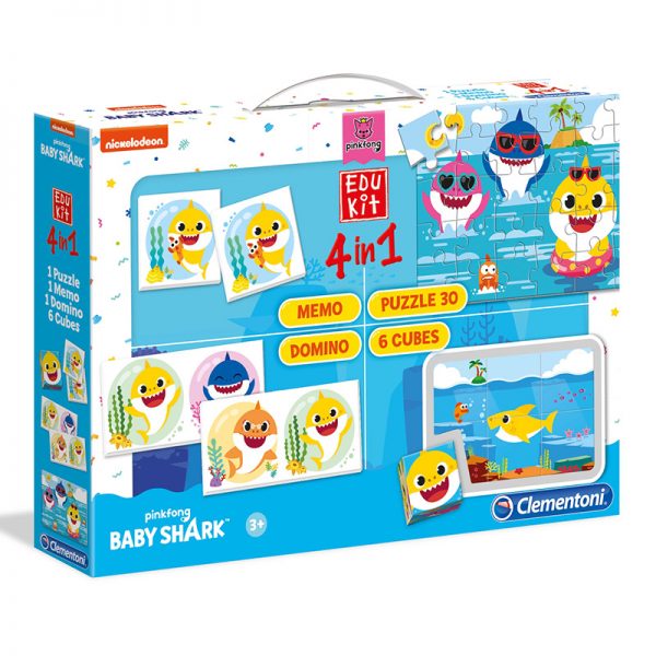 Jogos Edukit 4 em 1 Baby Shark