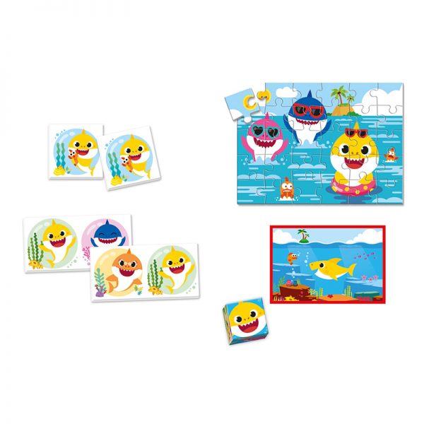 Jogos Edukit 4 em 1 Baby Shark