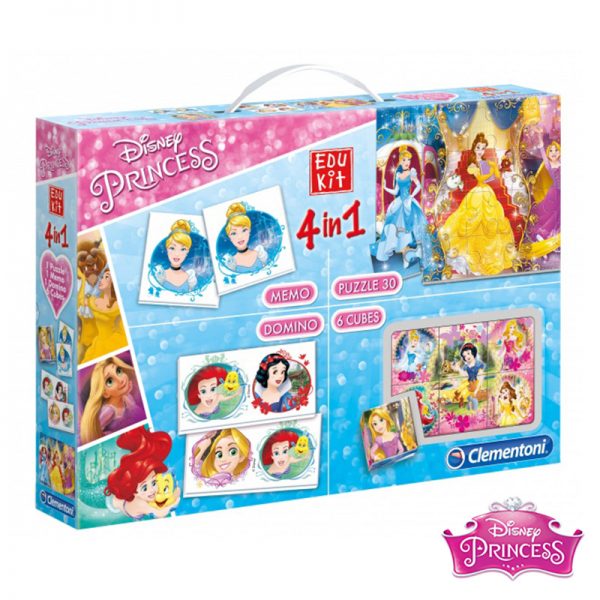 Jogos Edukit 4 em 1 Princesas