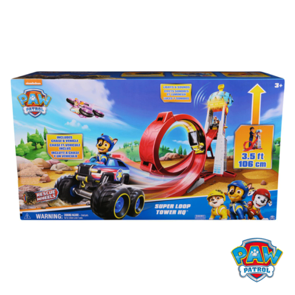 Patrulha Pata Rescue Wheels Torre Super Loop HQ Autobrinca Online
