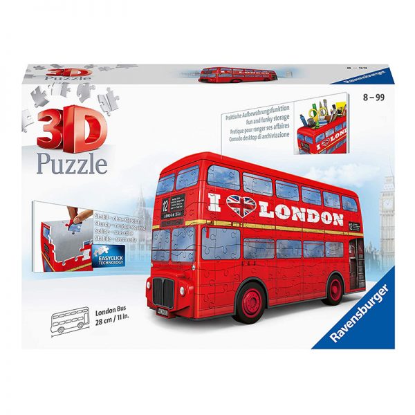 Puzzle 3D Autocarro de Londres – 216 Peças Autobrinca Online