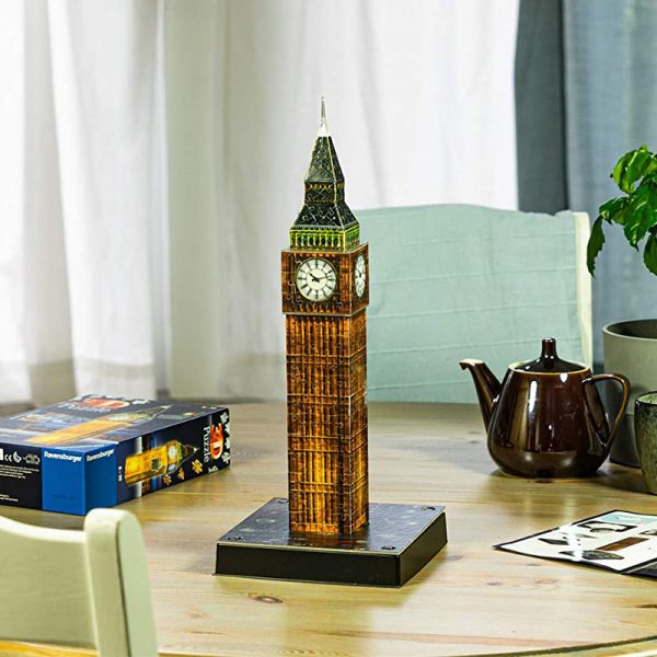 Puzzle 3D Big Ben à Noite – 216 Peças Autobrinca Online