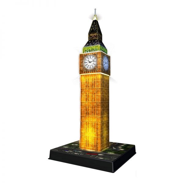 Puzzle 3D Big Ben à Noite – 216 Peças Autobrinca Online