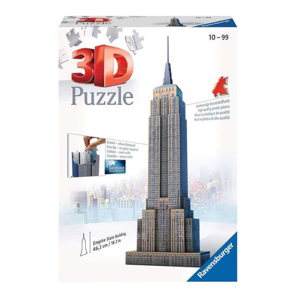 Puzzle 3D Empire State Building – 216 Peças Autobrinca Online