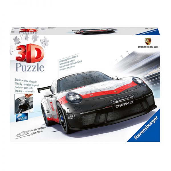 Puzzle 3D Porsche GT3 CUP – 108 Peças Autobrinca Online