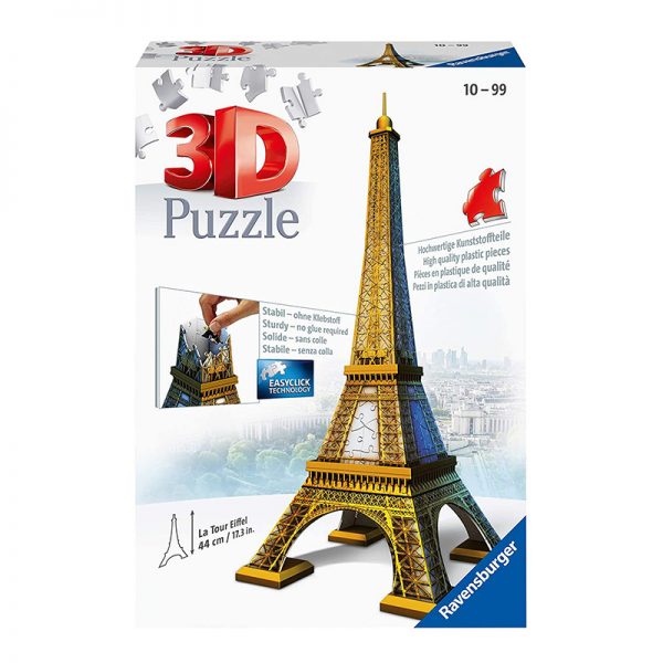 Puzzle 3D Torre Eiffel – 216 Peças Autobrinca Online