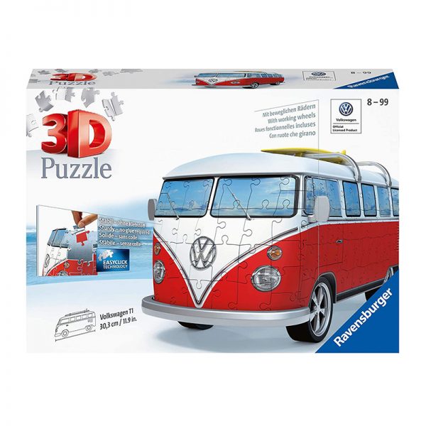 Puzzle 3D Van Volkswagen – 162 Peças Autobrinca Online