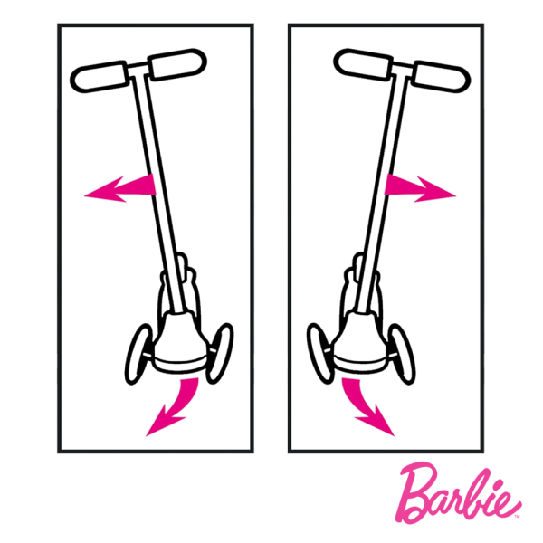 Trotinete Twist and Roll Stamp Barbie Autobrinca Online