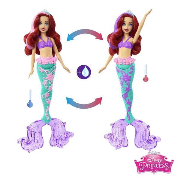 Disney Princesa Sereia Ariel Muda de Cor Autobrinca Online