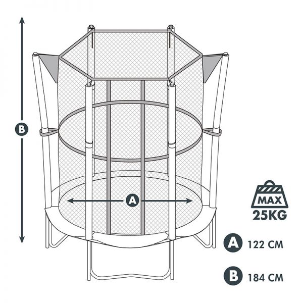 Trampolim Aktive Sports 122cm Autobrinca Online