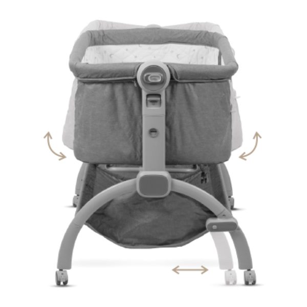 Berço Co-Sleeping Carbebé Swing Cinza Claro Autobrinca Online